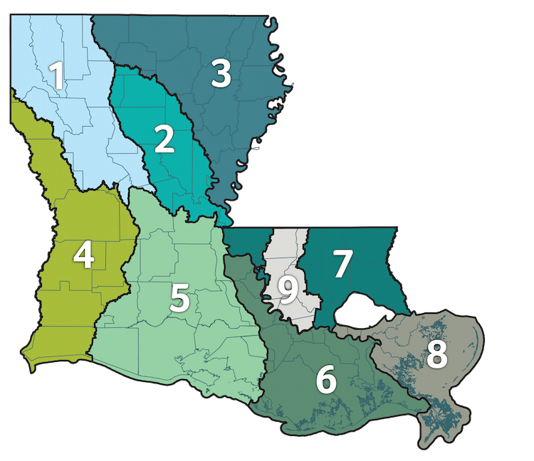 LWI Watershed Regions Map